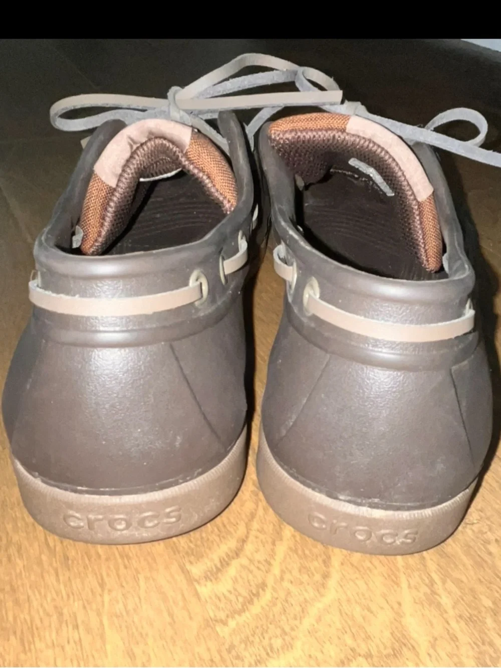 CROCS: Men’s Boat Shoe Crocs in Size 11: Very Good Condition…See Pics